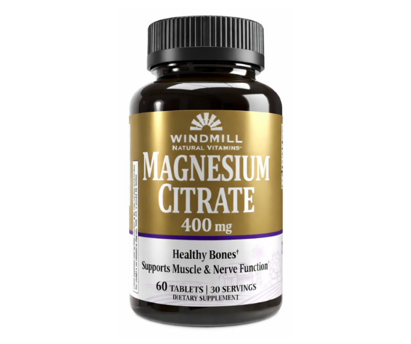 Citrato de magnesio 400mg 60 tabs.