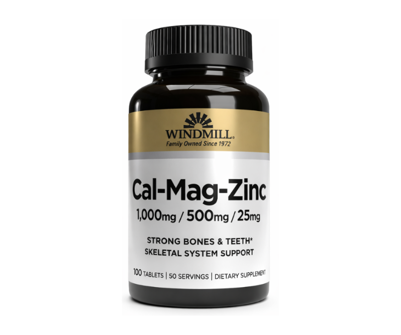 Calcio Magnesio y Zinc 100 tabs.
