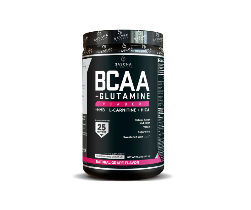 BCAA Sascha Fitness + Glutamina 25 servs.