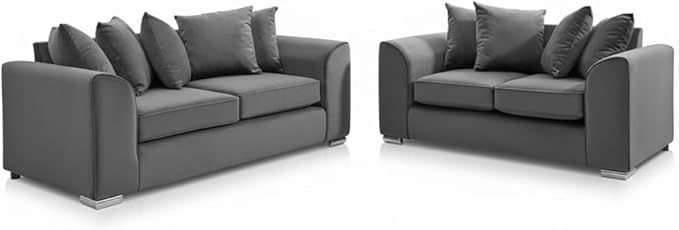 3+2 Seater Sofa in Dark Grey
