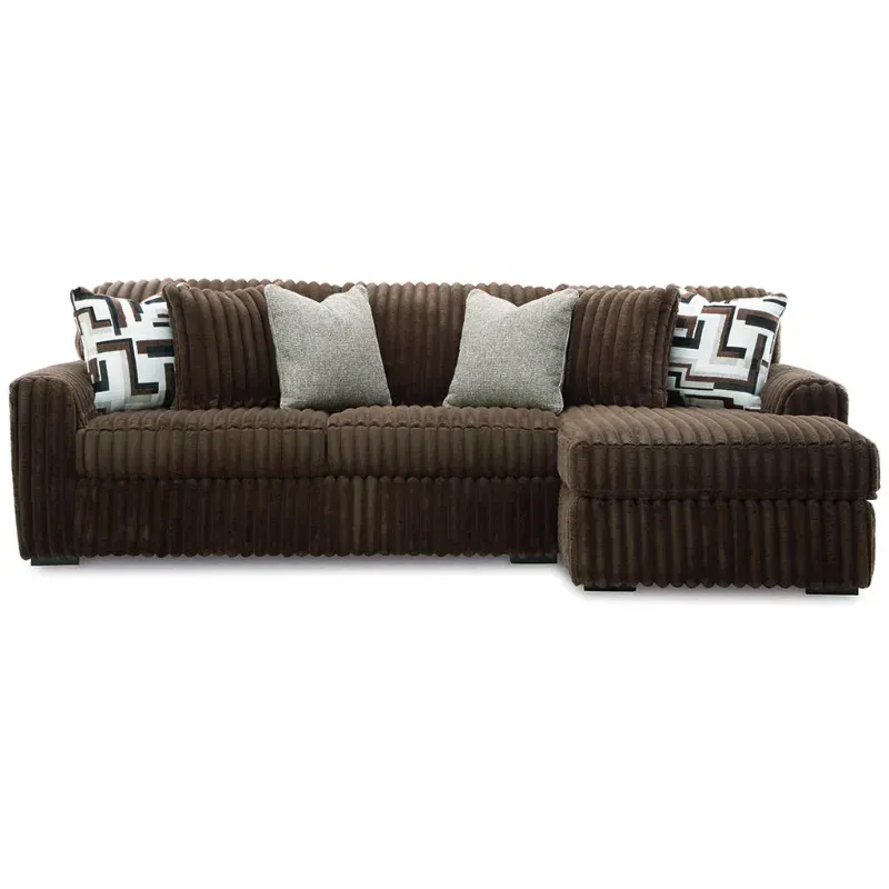 Chocolate Brown Corner Sofa Modern Stupendous Premium Cord Couch Left & Right Hand