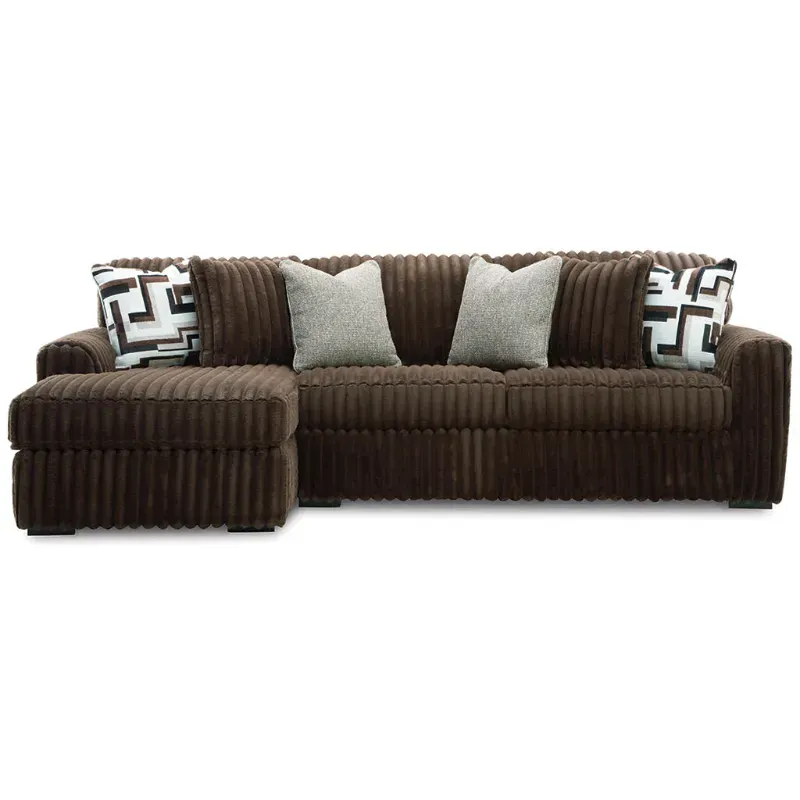 Chocolate Brown Corner Sofa Modern Stupendous Premium Cord Couch Left & Right Hand