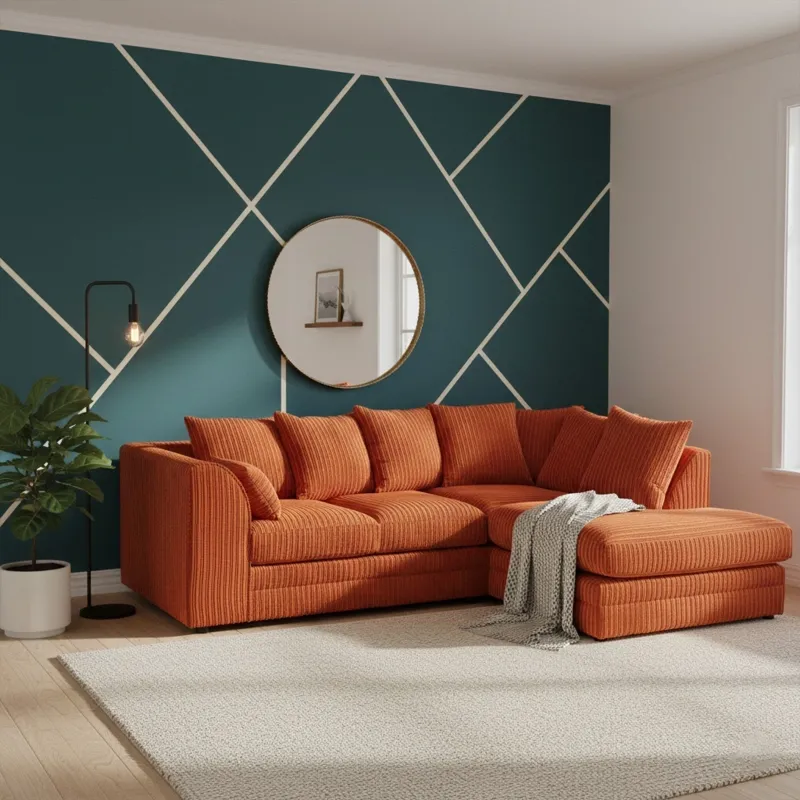 Corner JumboCord 4 Seater Lshape Modular Sectional Couch