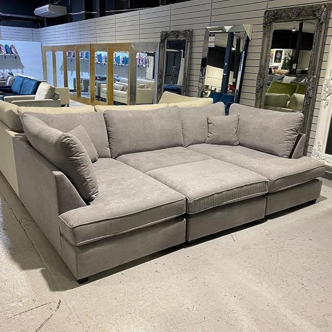 Carnaby Corner  U-Shape Sofa GREY Sectional Couch Sofa Bed
