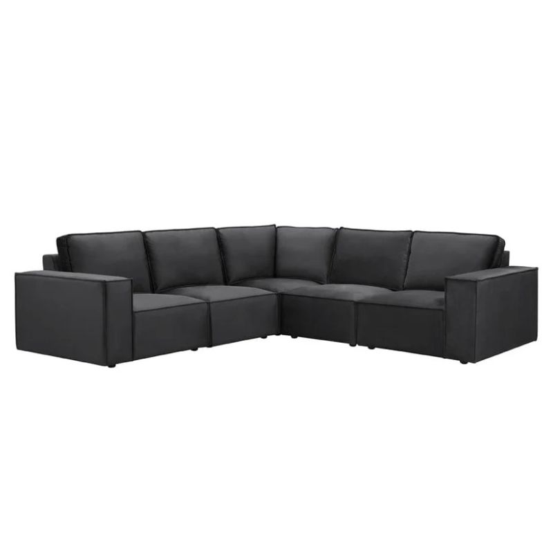 Sloane 5 Seater Sofa (Modular)___ BLACK