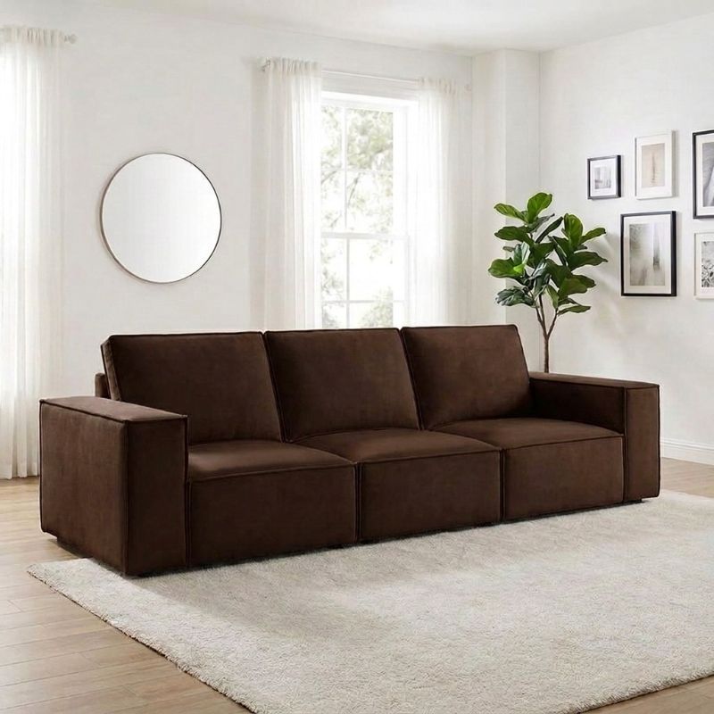 Brooklyn 3 Seater Sofa - Chocolate Brown