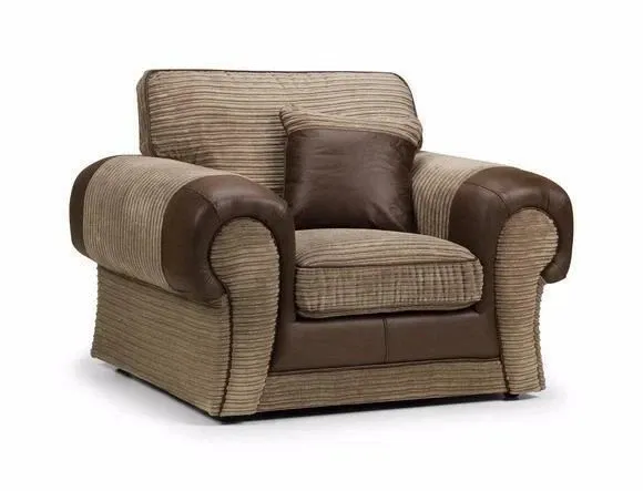 Tango Beige  Jumbo Cord Arm Chair
