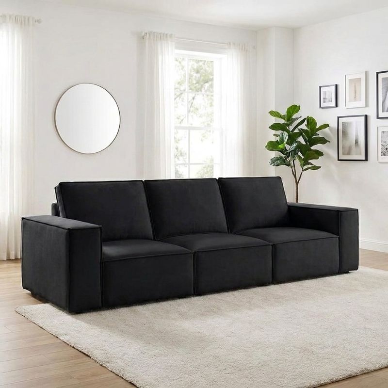 Sloane 3 Seater Sofa (Modular)__ BLACK