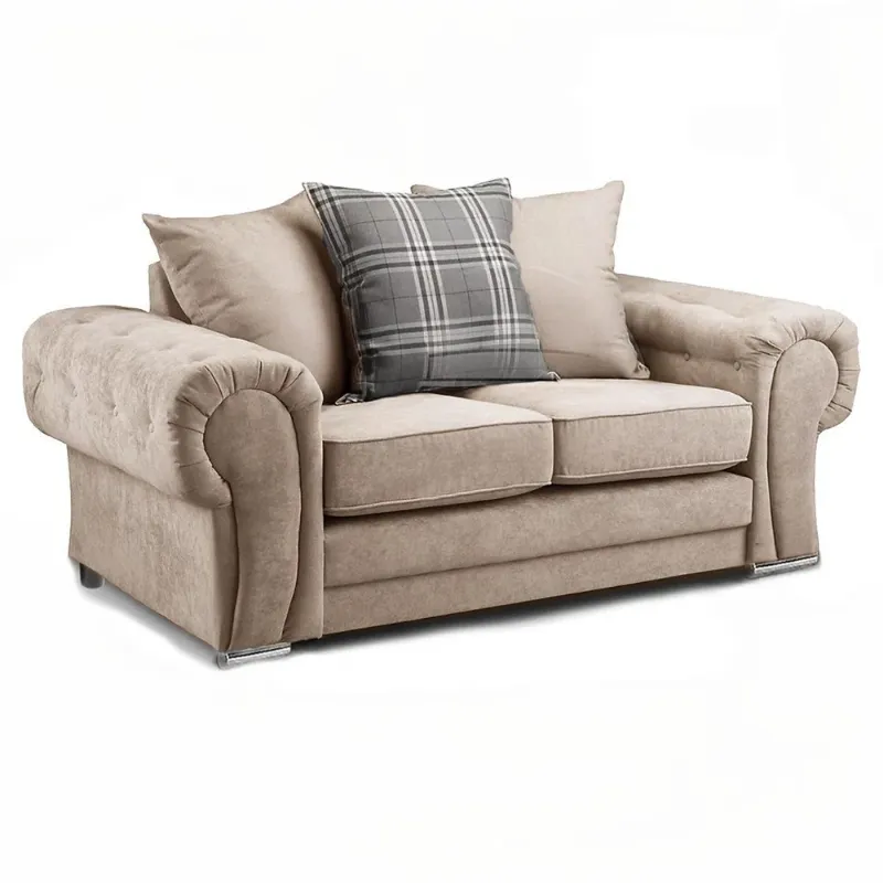 Classic Neutral Beige Sofa Suite 3+2 Seater Set Verona Style  Modular Sofa 2 and 3 Seater Sofa Sets