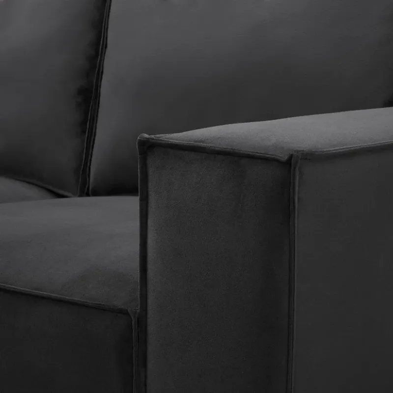 Sloane 3 Seater Sofa (Modular)__ BLACK