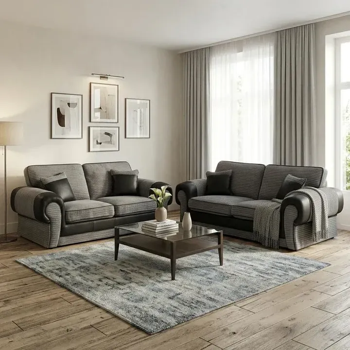 3 Seater 2 Seater Jumbo Cord Tango Sofa Suite