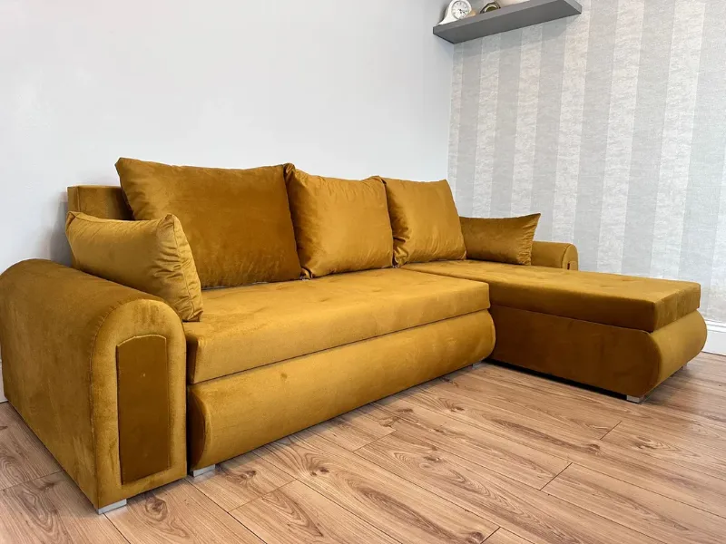 Corner Sofa Bed || BERLIN Pulled Bed