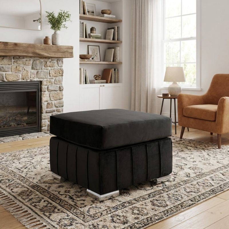 Black Footstool