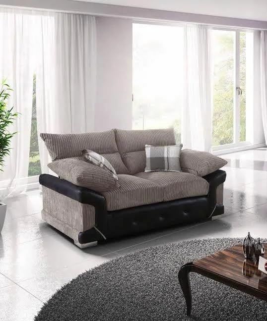 Logann 3+2 Sofa,  Beige  3 and 2 Seater Sofa Suite - Contemporary Lounge Sofa Set