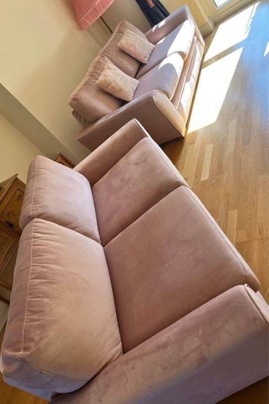 Plush Velvet 3+2 Settee Sofa Set || Dylan 2 Seater & 3 Seater