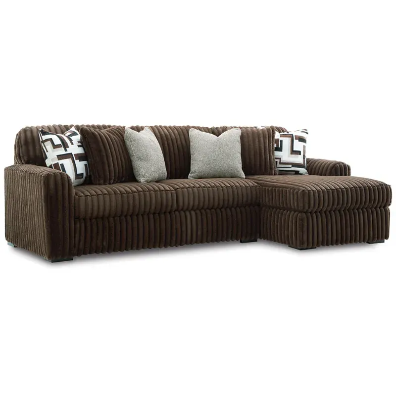 Chocolate Brown Corner Sofa Modern Stupendous Premium Cord Couch Left & Right Hand