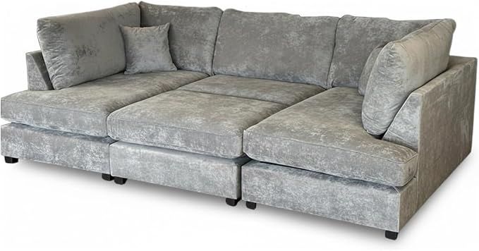 Carnaby Corner  U-Shape Sofa GREY Sectional Couch Sofa Bed