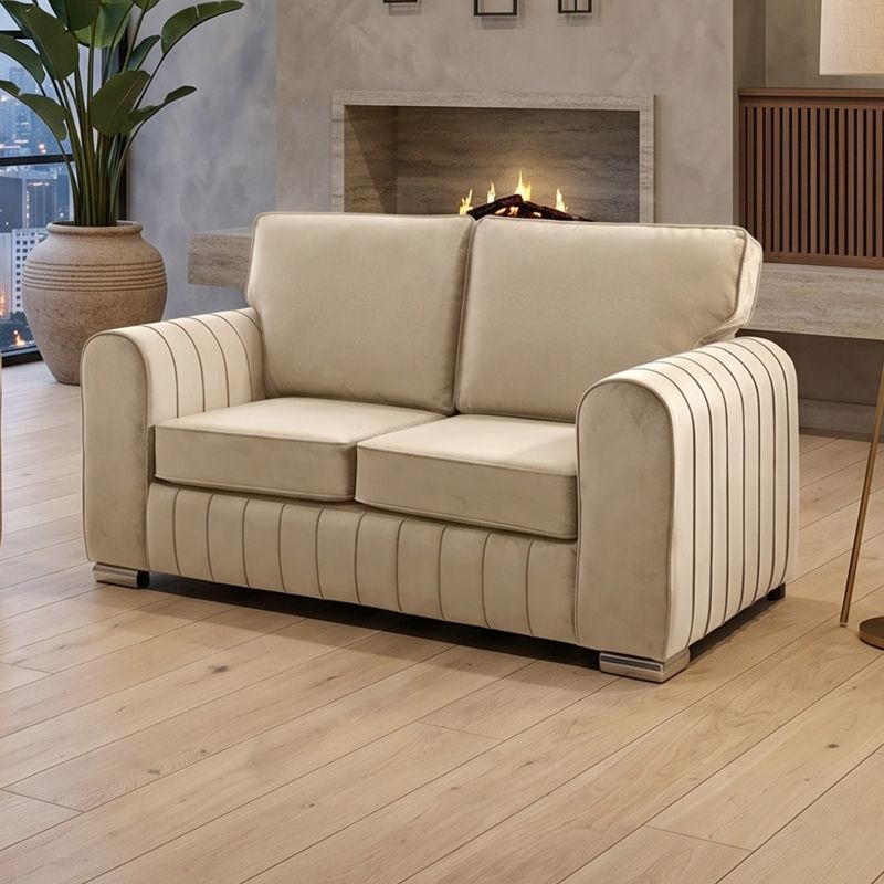 Beige Neutral Lilly 3+2 Seater Sofa Suite 3 Seater 2 Seater couch