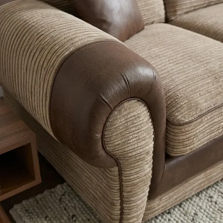 Jumbo Cod 2C2 Beige Corner Sofa Tango l-Shape Couch