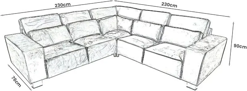 Contemporary Sloane 5 Seater Sofa with Luxe Comfort Finish Full Back Grey Couch Ideal for Modern Home Interiors