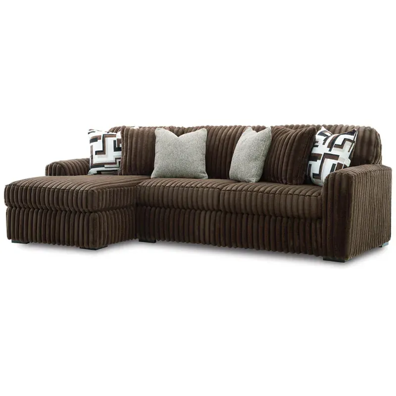 Chocolate Brown Corner Sofa Modern Stupendous Premium Cord Couch Left & Right Hand