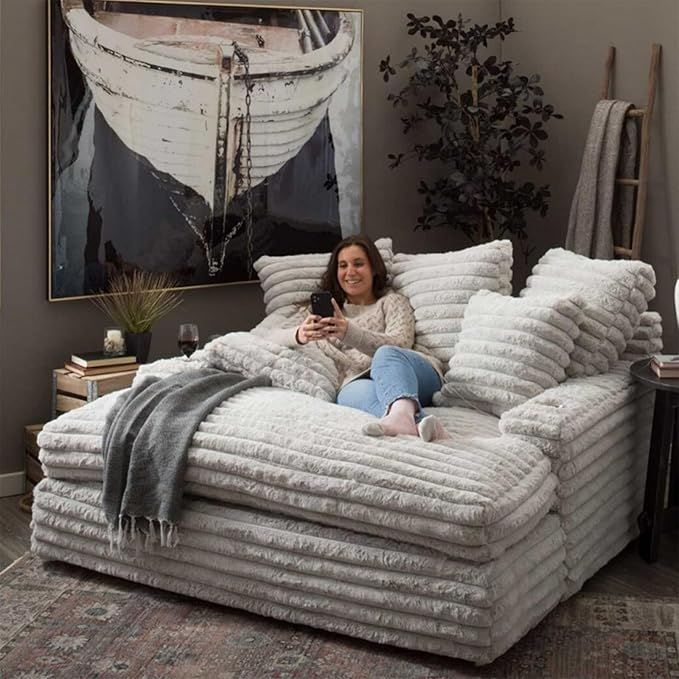 Cream Stupendous Chaise Lounge