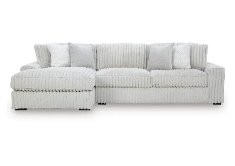 Stupendous 2PC Sectional  Couch l-Shape Cream Corner LEFT/RIGHT Hand Sofa