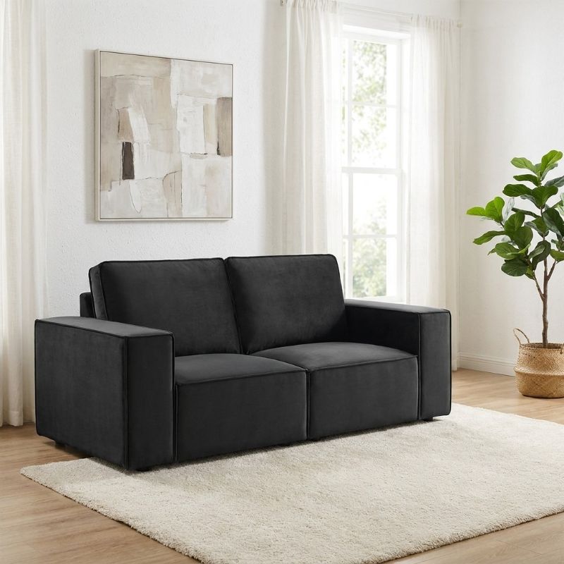 Sloane 2 Seater Sofa (Modualr) __ BLACK