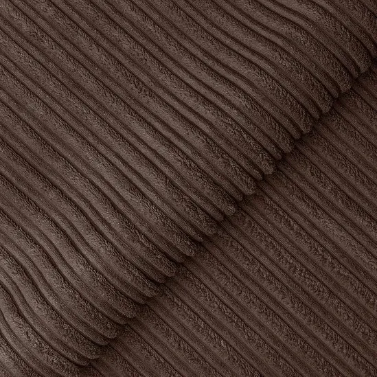 Soft Jumbo cord 5 Seated L/R L shape Corner Sofa Suite Set Brown