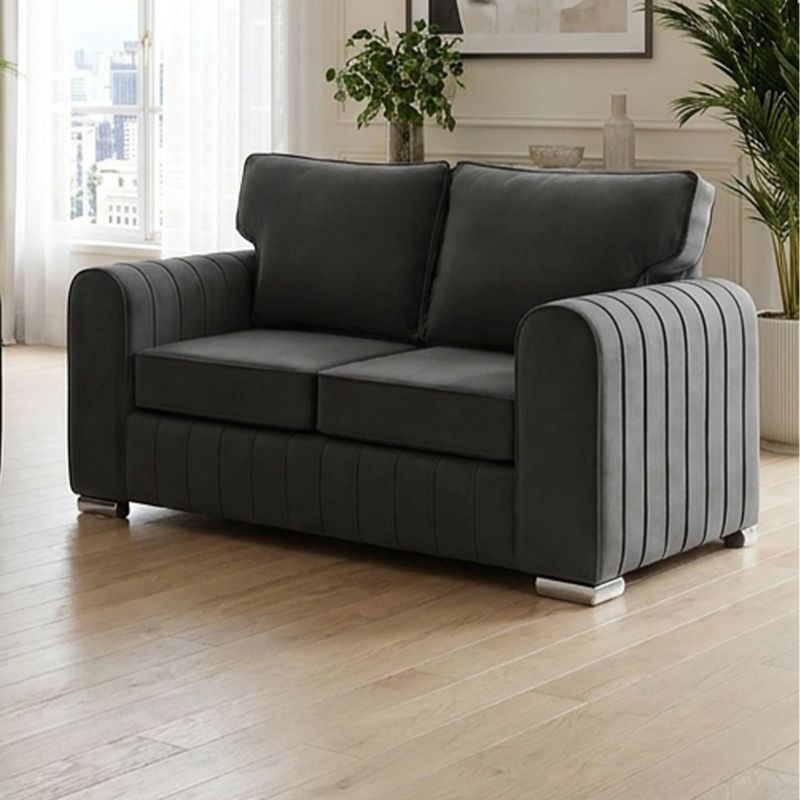 Modern Lilly Grey 3+2 Seater Sofa Suite 3 Seater 2 Seater couch