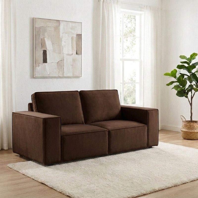 Brooklyn 2 Seater Sofa - Chocolate Brown