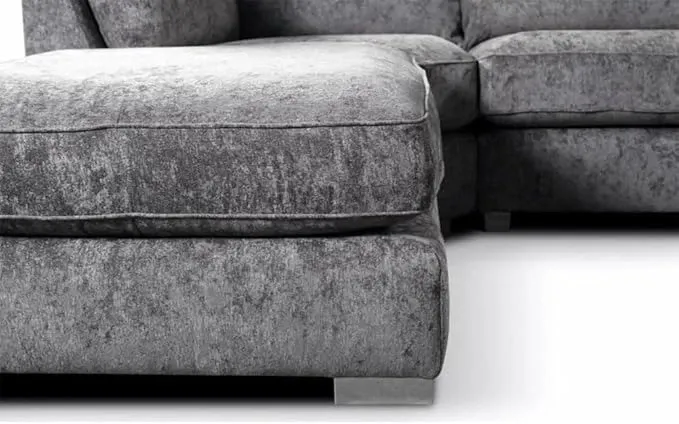 Large Grey U shape Corner Sofa 7 Seater Modular Couch Detachable Footstool