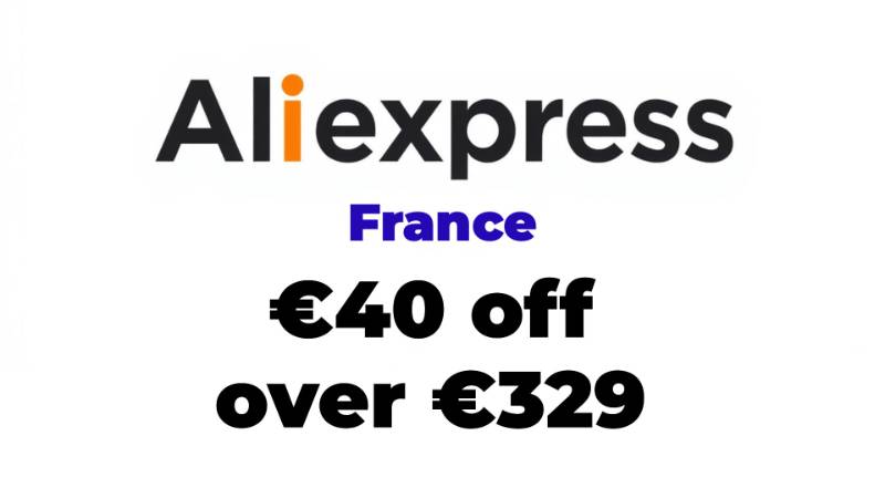 €40 off over €329 Aliexpress France Promo Code