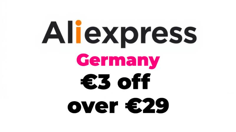 €3 off over €29 Aliexpress Germany Promo Code