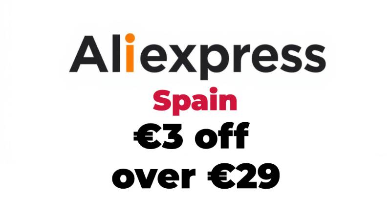 €3 off over €29 Aliexpress Spain Promo Code