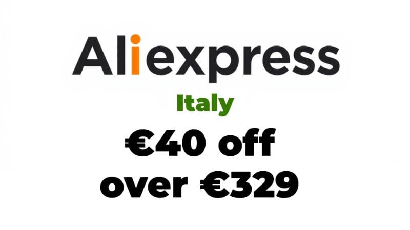 €40 off over €329 Aliexpress Italy Promo Code