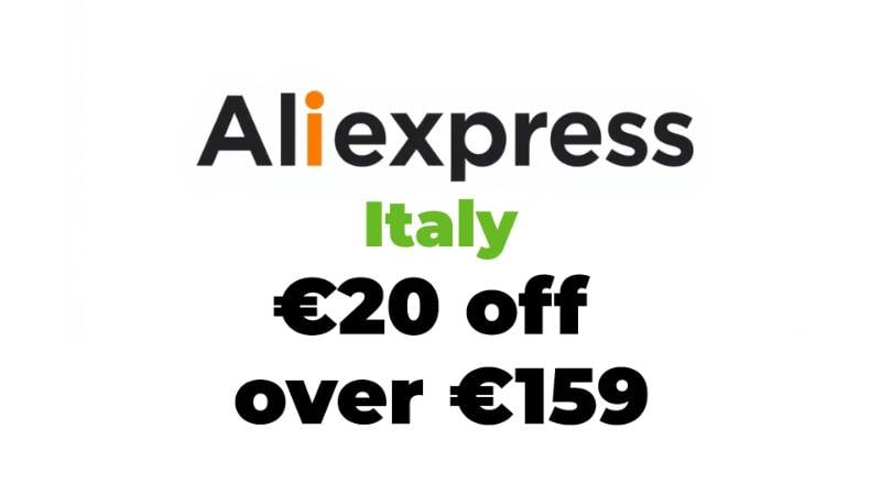 €20 off over €159 Aliexpress Italy Promo Code