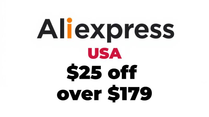 $25 off over $179 Aliexpress United States Promo Code