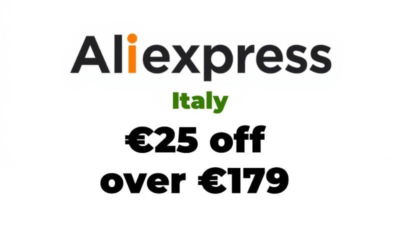 €25 off over €179 Aliexpress Italy Promo Code