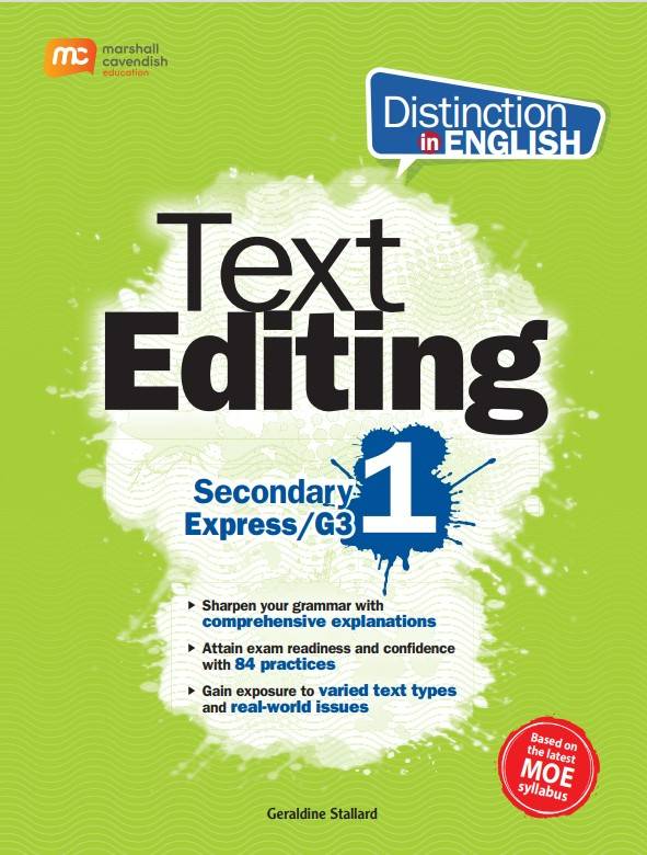 Distinction in English: Text Editing Sec 1 G3 (2E)