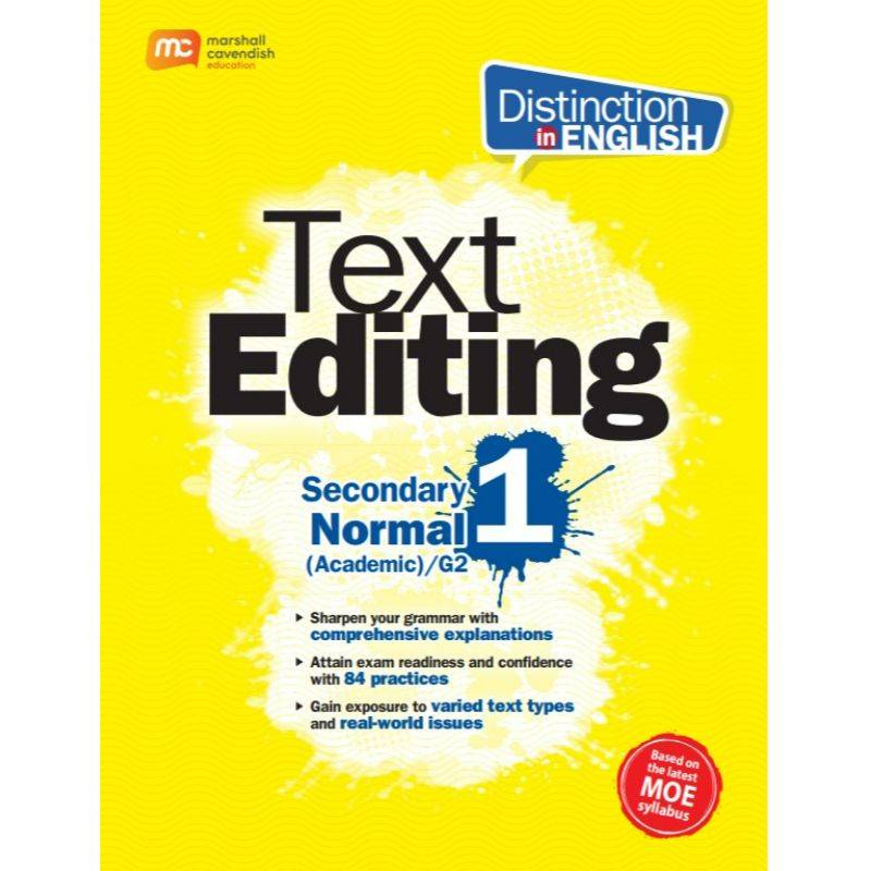 Distinction in English: Text Editing Sec 1 G2 (2E)