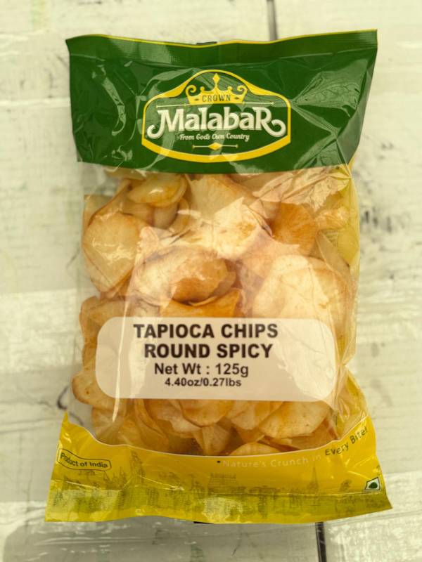 CM TAPIOCA CHIPS SPICY ROUND 125G