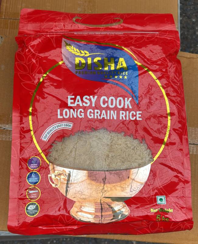 GN EASY COOK LONG GRAIN RICE 5 KG- DISHA