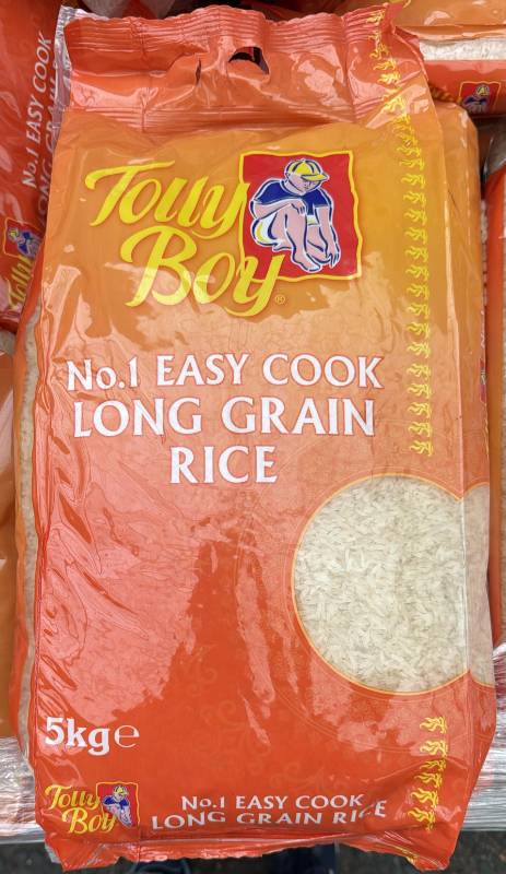 GN EASY COOK LONG GRAIN RICE 5 KG- TOLLY BOY