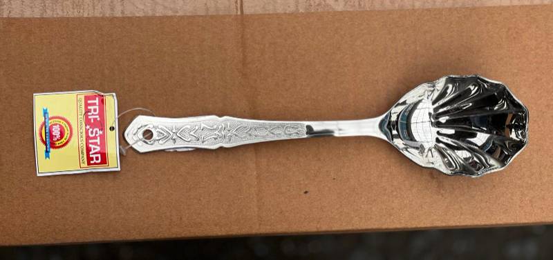 KW SPOON STEEL TRISTAR FLOWER OVAL (1*12)