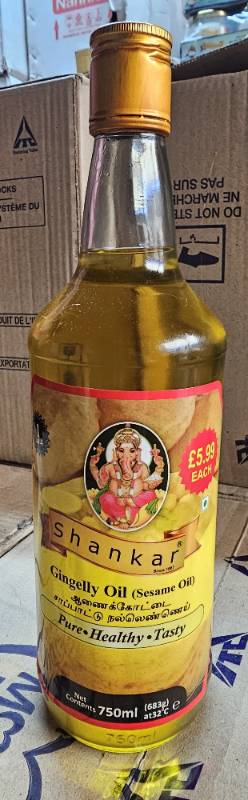 GN SHANKAR GINGELLY OIL GLASS 750ML PM £5.99