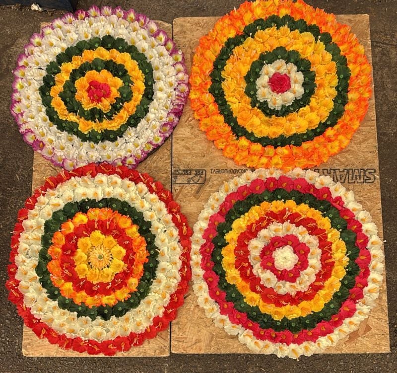 ATHAPOOKALAM/ FLOWER RANGOLI2  FEET (24 INCH/60 CM)- NO RETURN