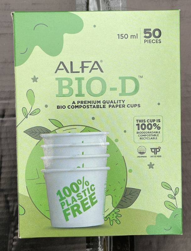 KW PAPER CUP ALFA BIO-D 50 NOS. 150 ML