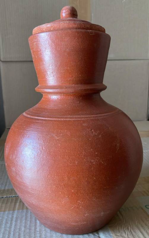 KW KOOJA WITH LID (CLAY JAR) LARGE