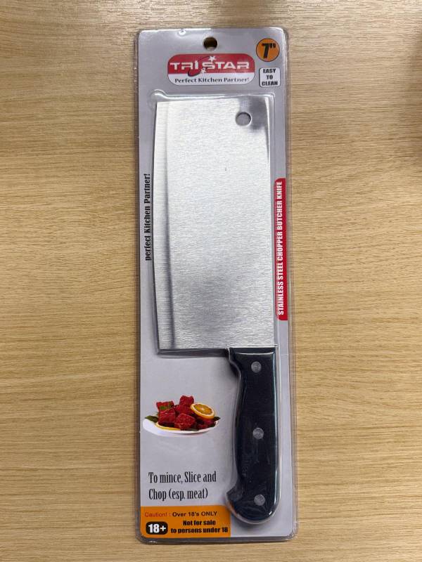 KW KNIFE CHOPPER STEEL 7'' (TRISTAR)